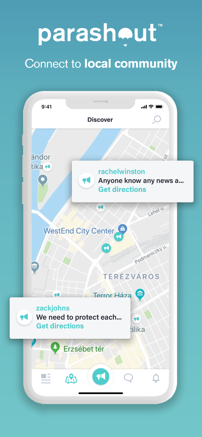 Parashout Local community app