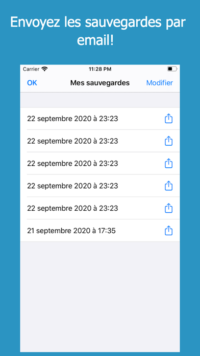 Screenshot #3 pour Sauvegarder Contacts