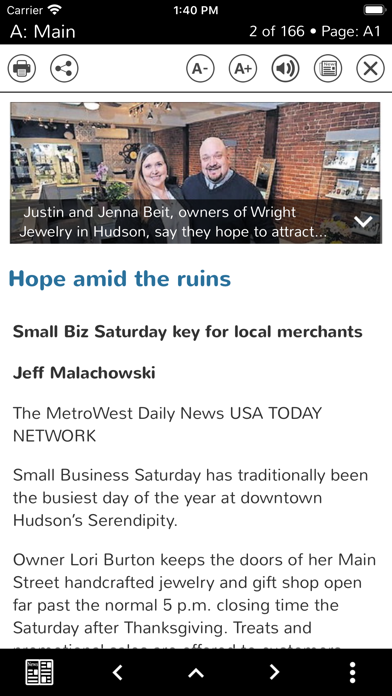 Metrowest Daily News eEdition screenshot 2
