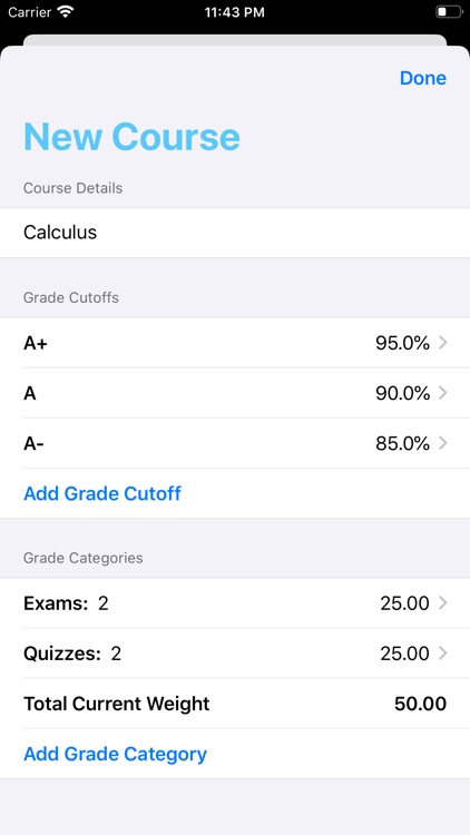 GradeCalc: Calculate My Grades