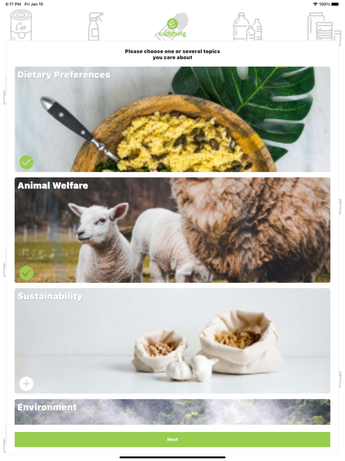 eachthing product scanner