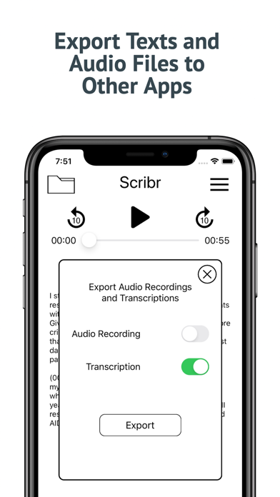 Scribr - Transcribe Speech screenshot 4