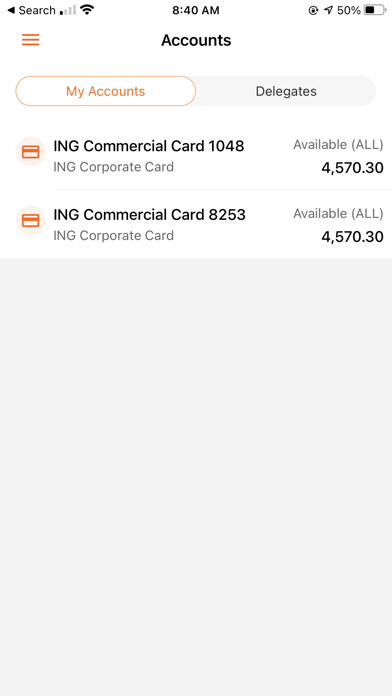 ING Commercial Card screenshot 3