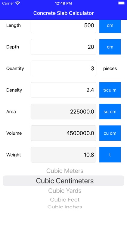 Concrete Slab Calculator screenshot-6