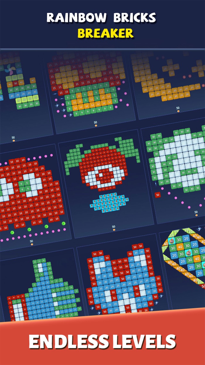 Rainbow Bricks Breaker