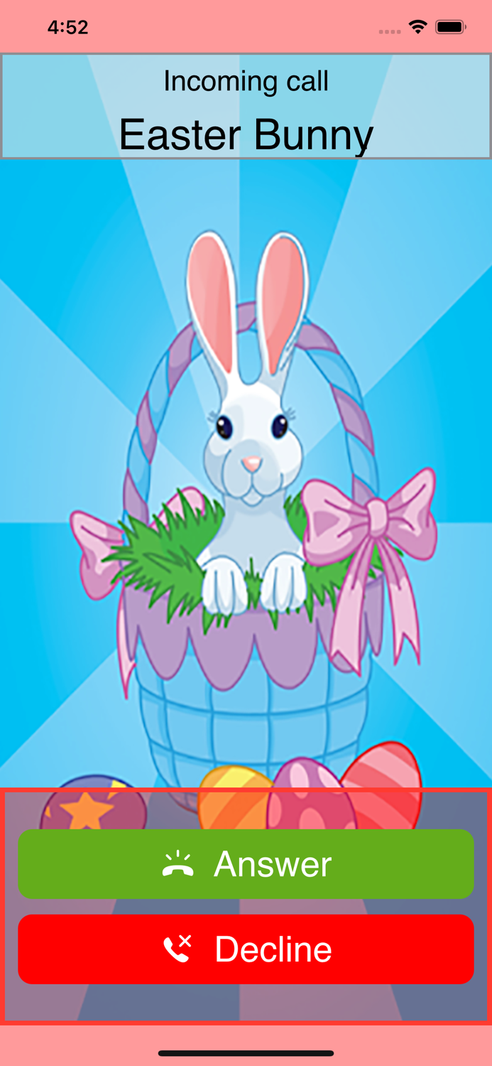 Fake call from Easter Bunny