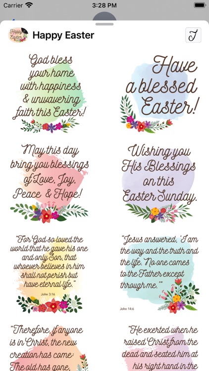 Easter Greetings, Bible Verses