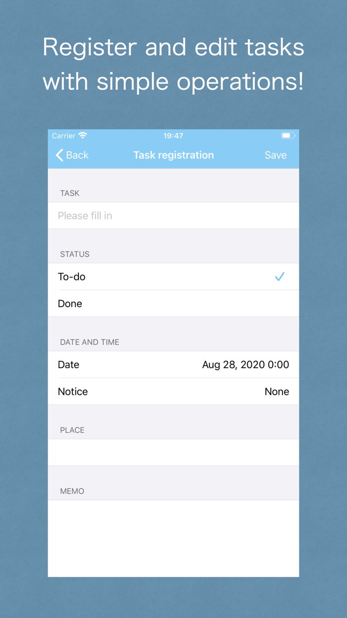 Calendar management ToDo