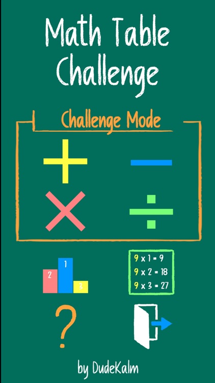 Math Table Challenge