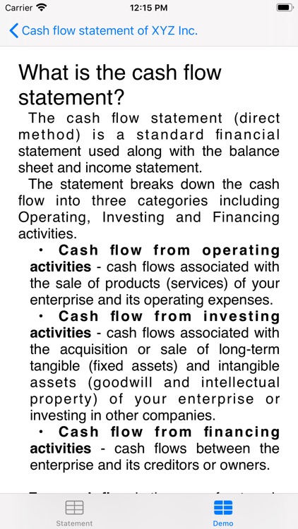 Cash flow statement screenshot-3