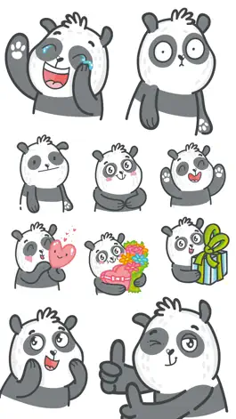 Game screenshot Panda Bear stickers! mod apk