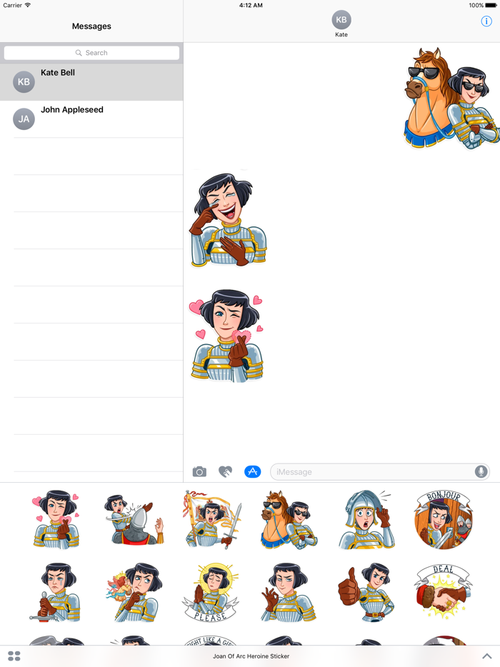 Joan Of Arc Heroine Sticker