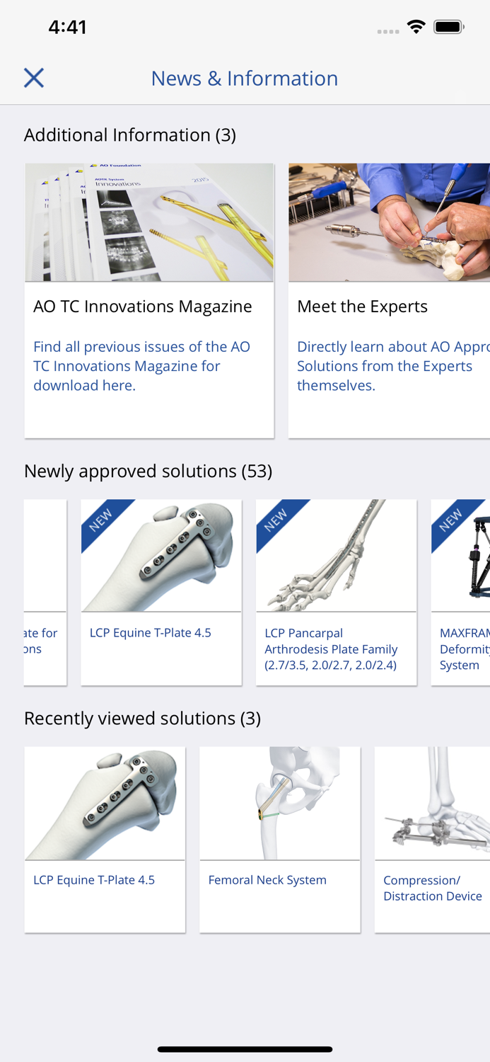 AO Approved Solutions