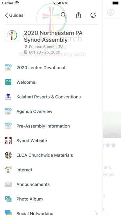 How to cancel & delete ELCA Organizations & Events from iphone & ipad 3