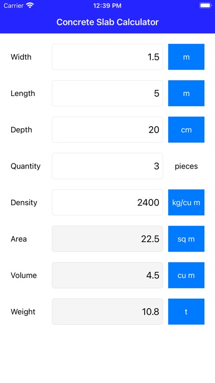 Concrete Slab Calculator