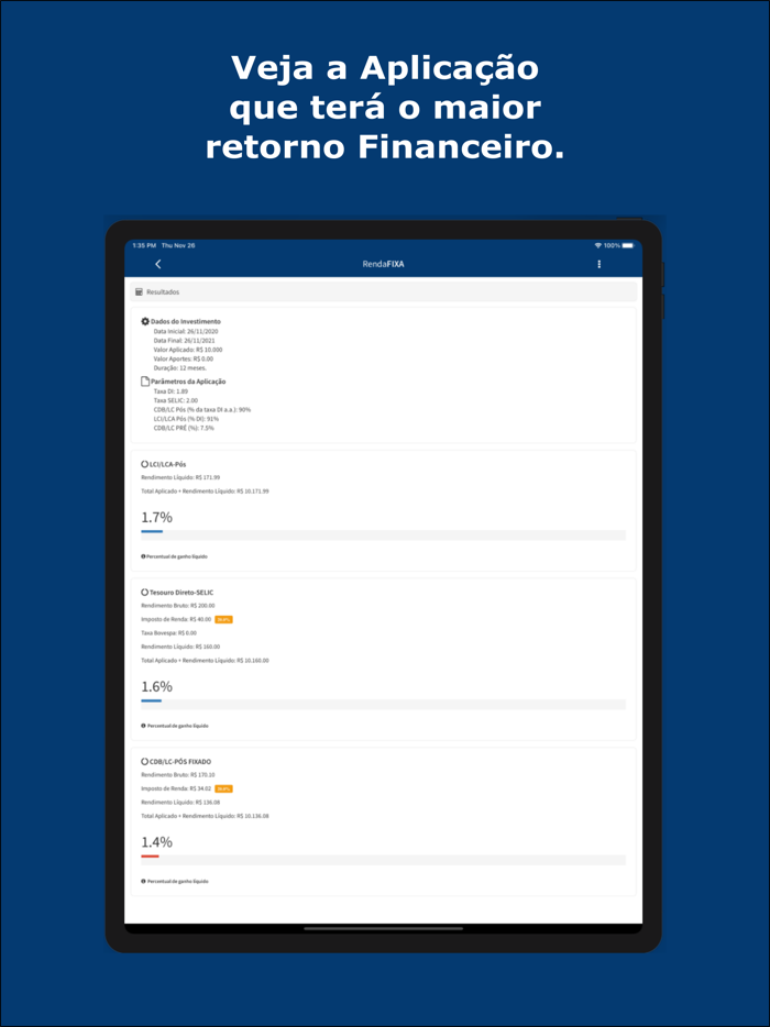 Calculadora Renda Fixa Fácil