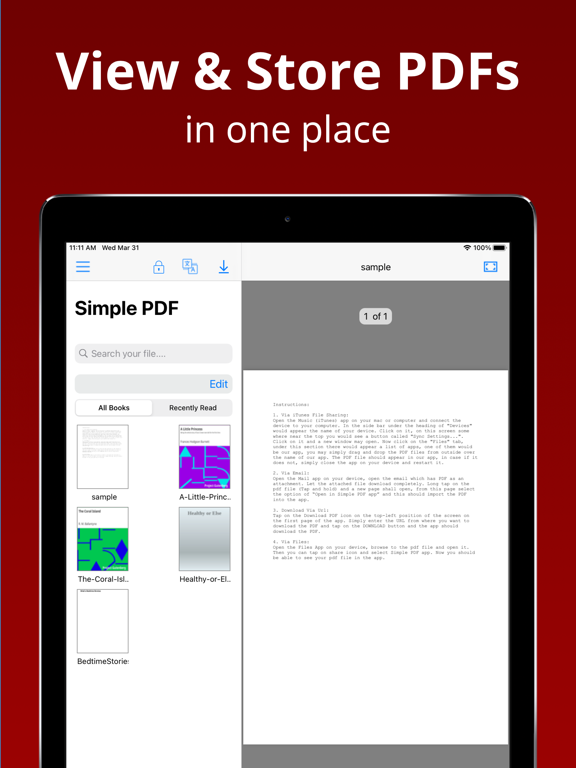 Simple PDF Reader App screenshot 2
