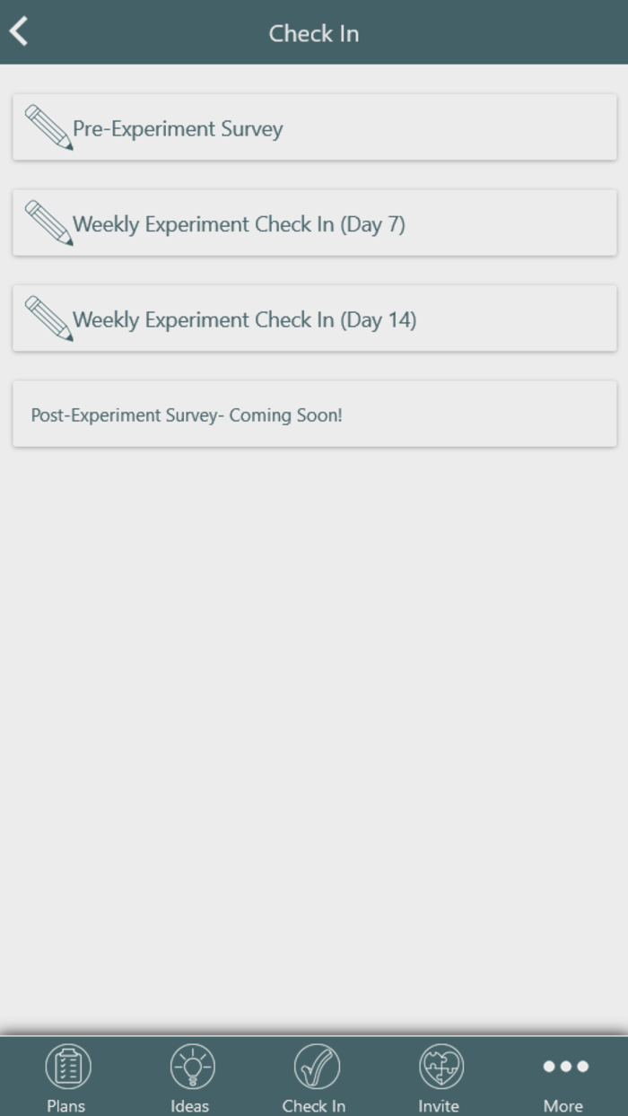 Connections Experiment