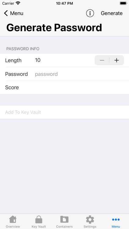 Coffre Noir - password manager