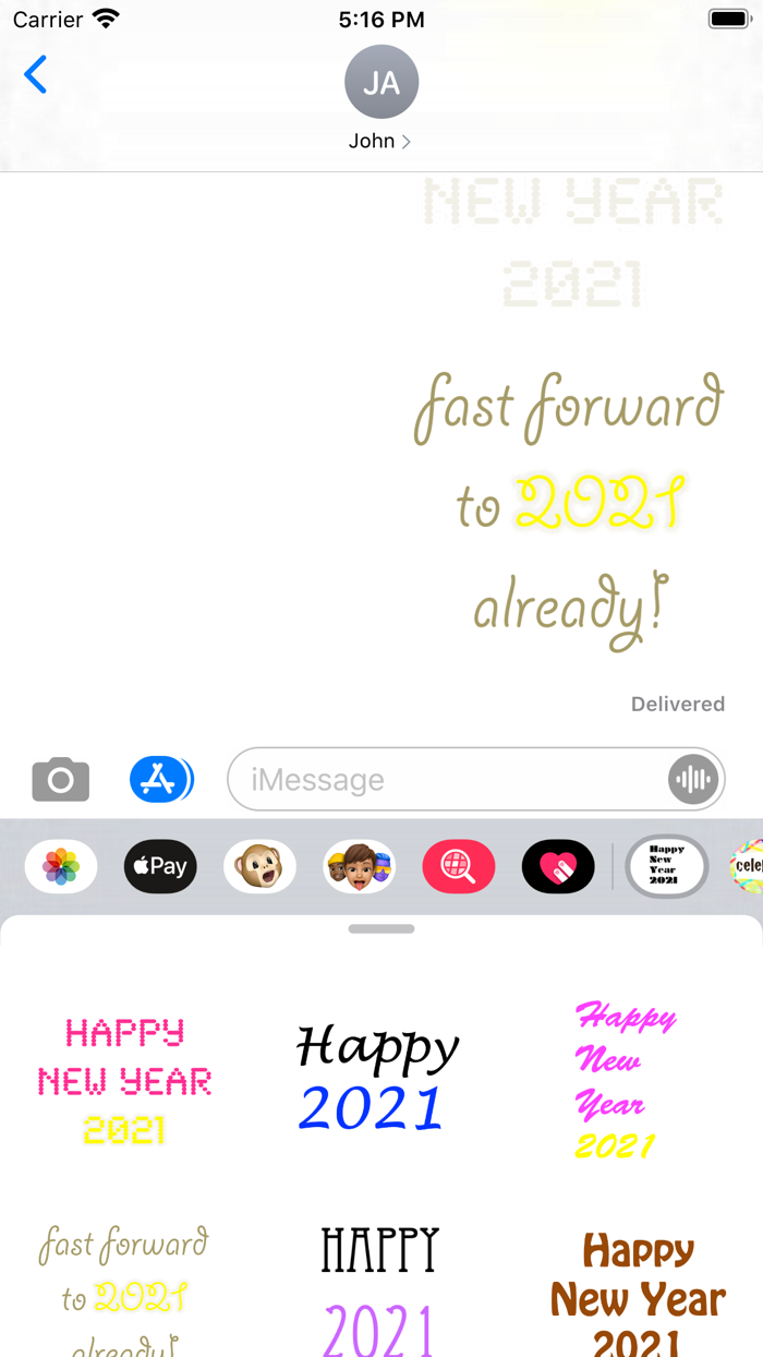 New Year 2021 Stickers