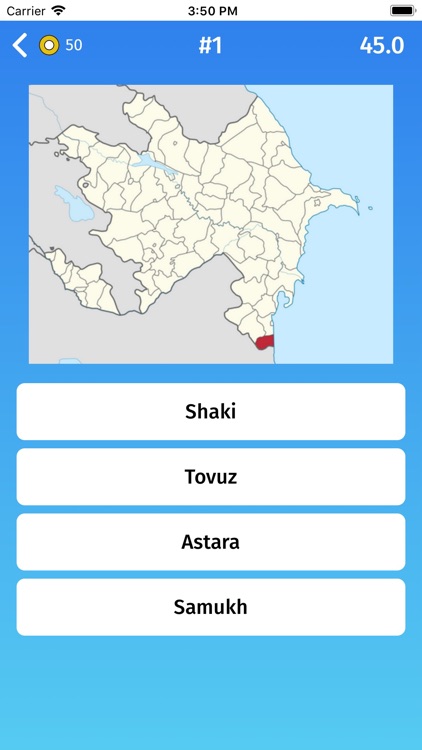 Azerbaijan: Regions Quiz Game