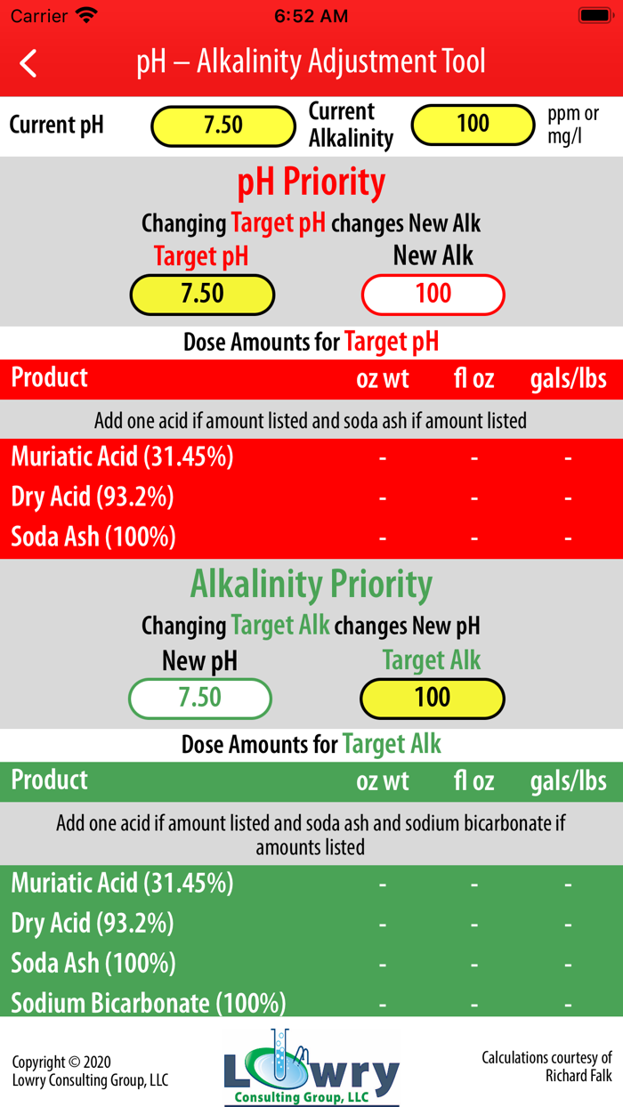 pH-Alkalinity Adjustment Tool