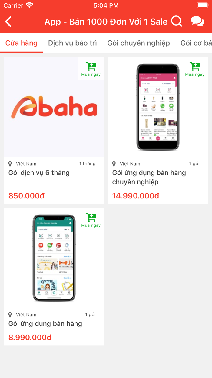 App - Bán 1000 Đơn Với 1 Sale