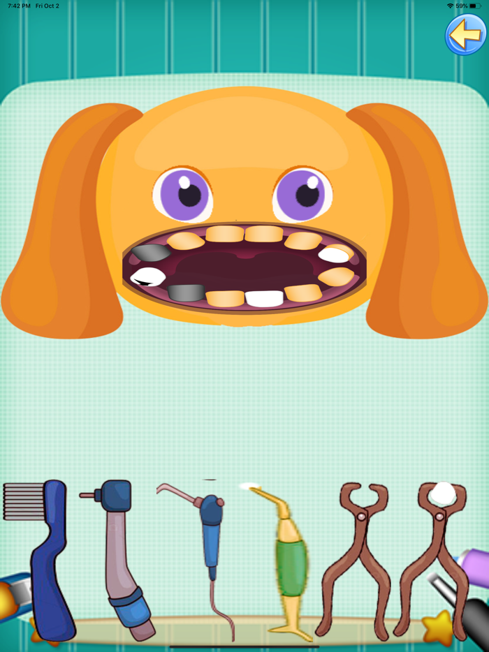 لعبة طبيب الاسنان