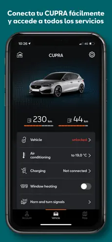 Screenshot 1 CUPRA CONNECT App iphone