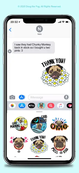 Game screenshot Doug the Pug Stickers apk