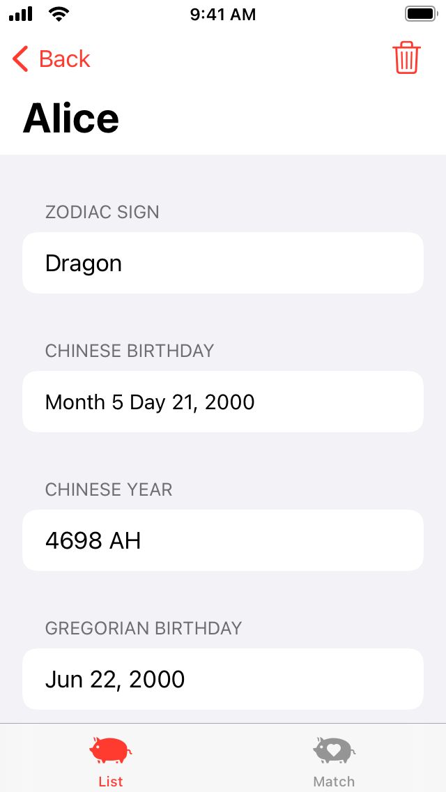 My Chinese Zodiacs