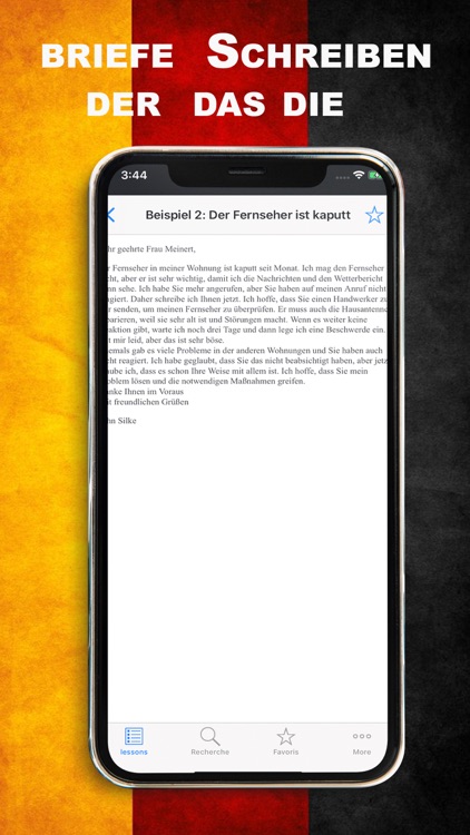 Briefe Schreiben( Der die das)