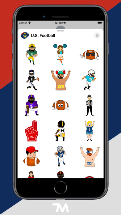 U.S. Football Stickers screenshot 2