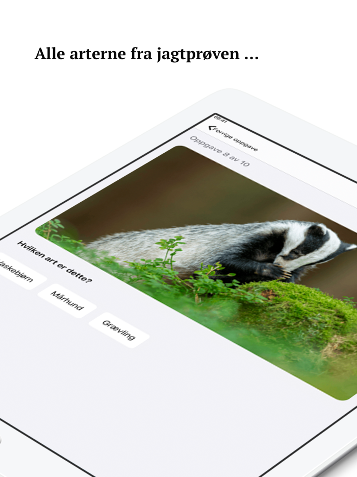 Jægerappen - jagttegn artsquiz
