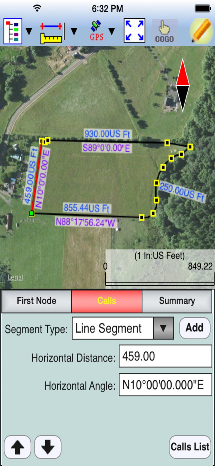 Deed Calls  Stakeout