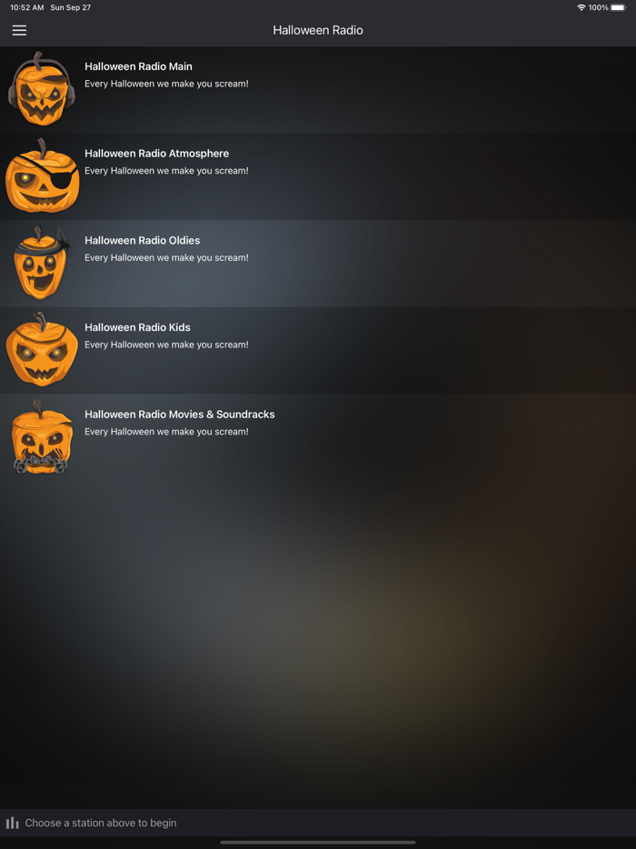 Halloween Radio official app