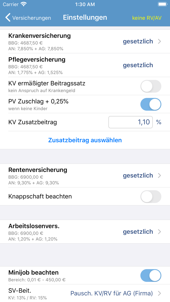 Nettolohn 2021 für iPhone