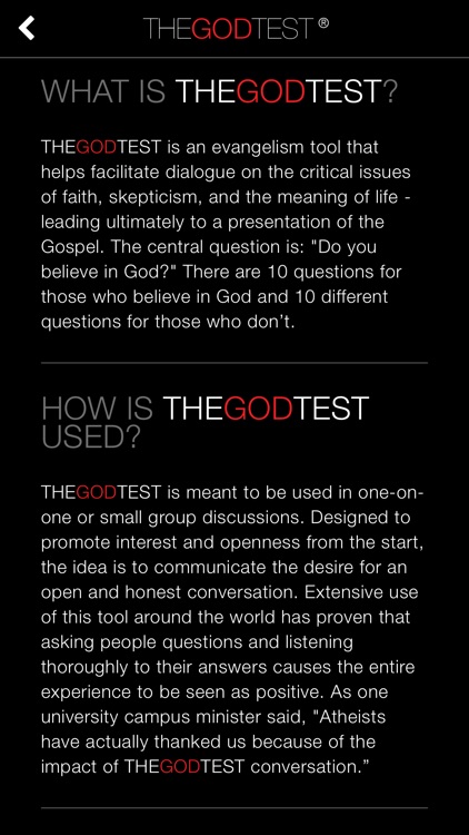 The God Test