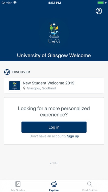 University of Glasgow Welcome