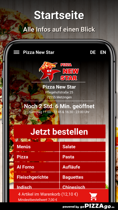 Pizza New Star Metzingen screenshot 2