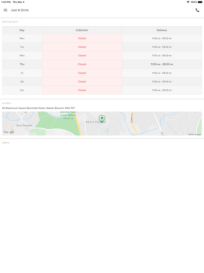 Just A Drink - Bloxwich