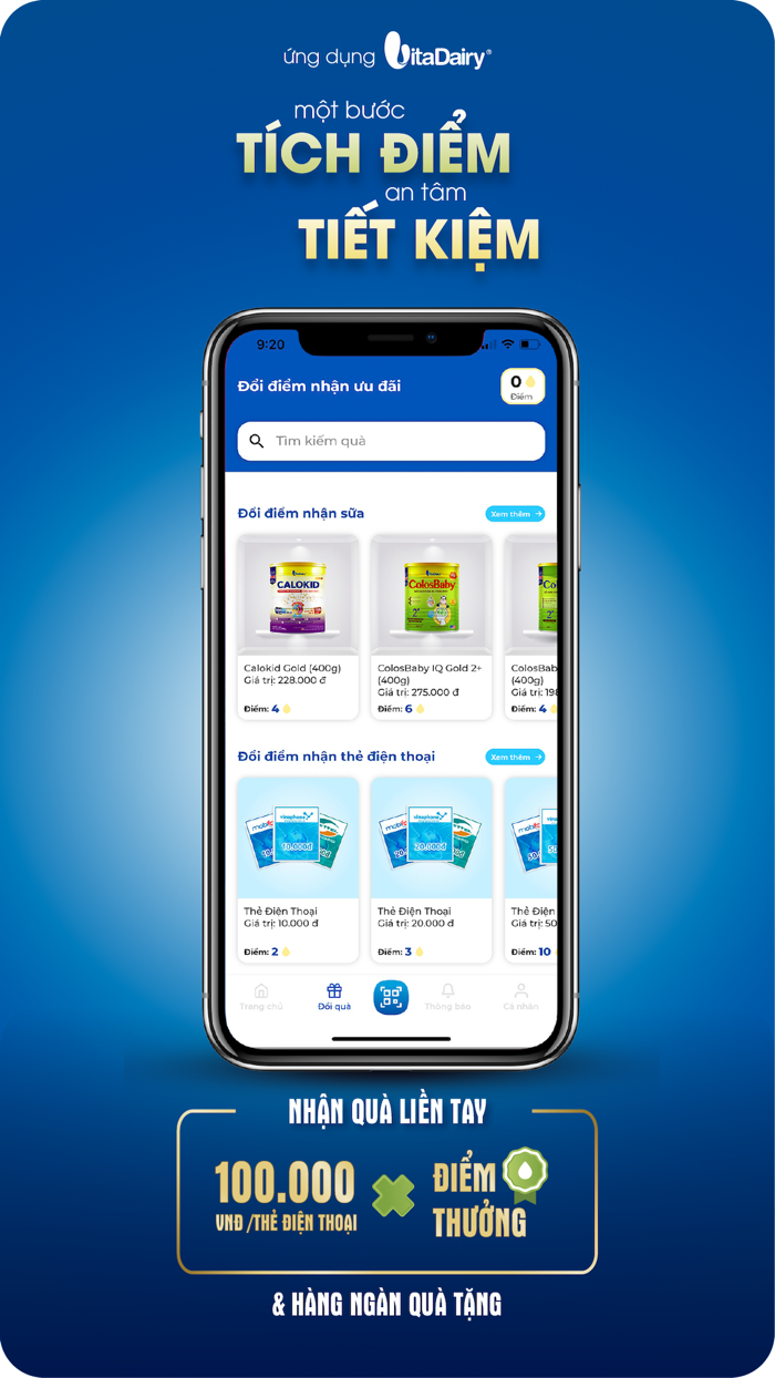 VitaDairy - Tích Điểm Đổi Quà