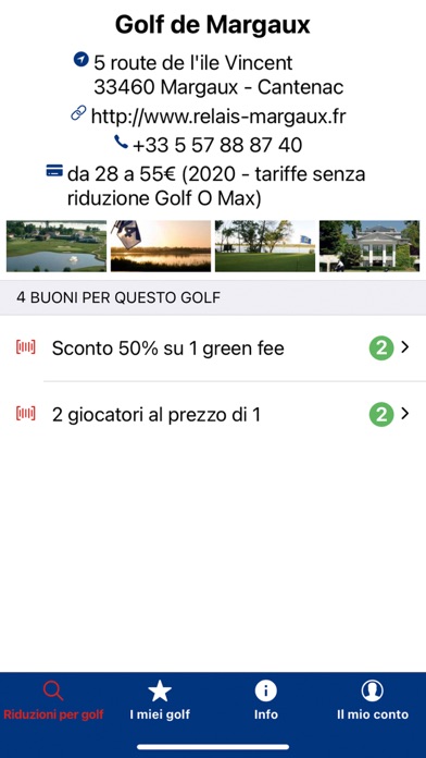 Screenshot of Golfomax – Riduzioni golf3