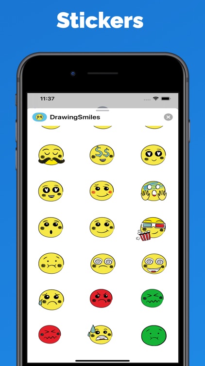 Hand stickers & top text emoji by FOMICHEV DENIS