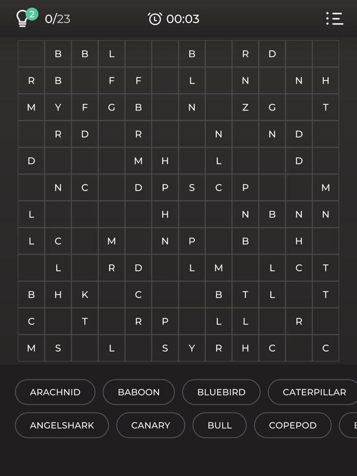 Word Search Challenges