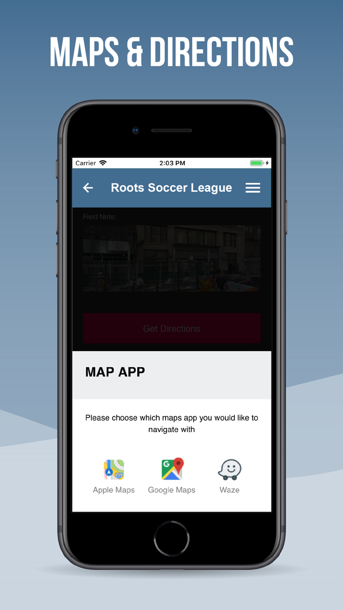 Roots Soccer League Mobile App