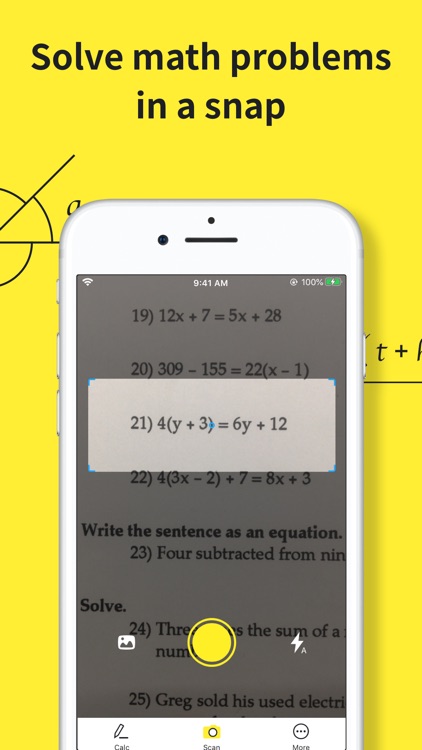 Camera Math - Homework Help by CRAZYSLOTH PTE. LTD.