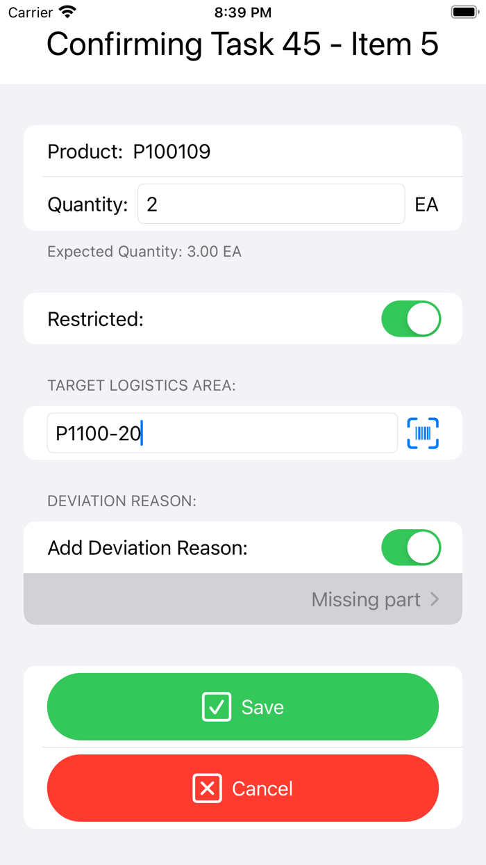 Inbound Delivery for ByDesign