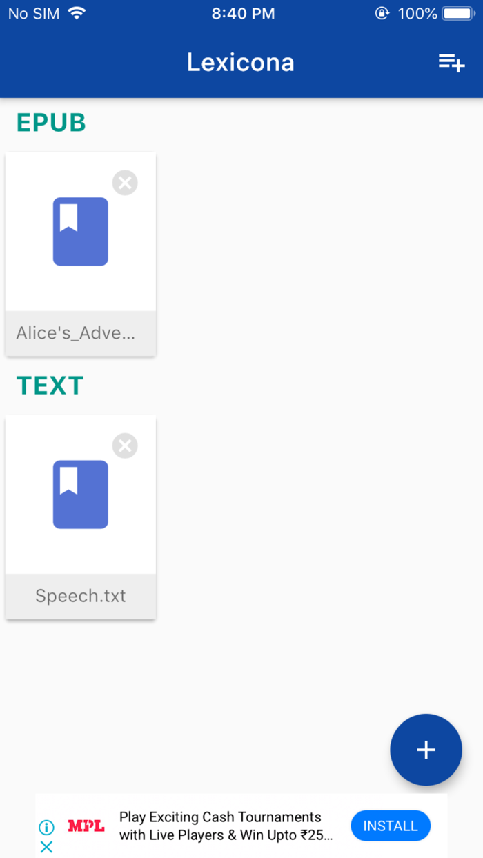 Lexicona - Ebook/Text Analyser