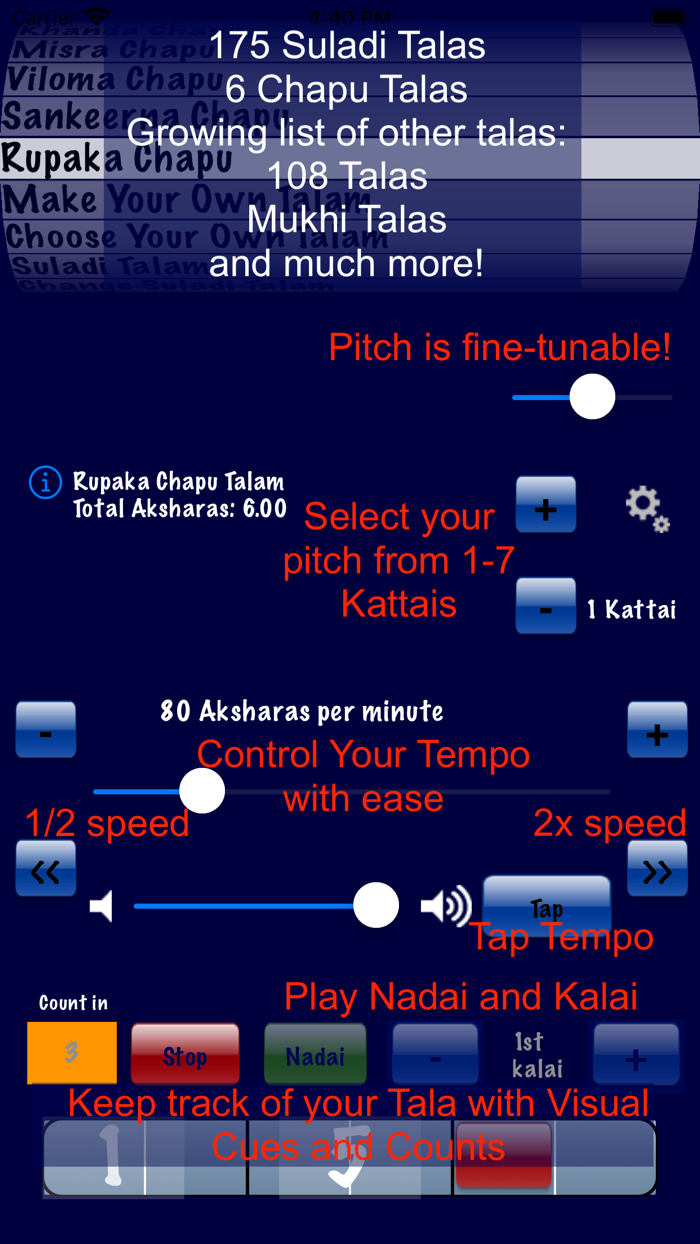 Talanome - Carnatic Metronome